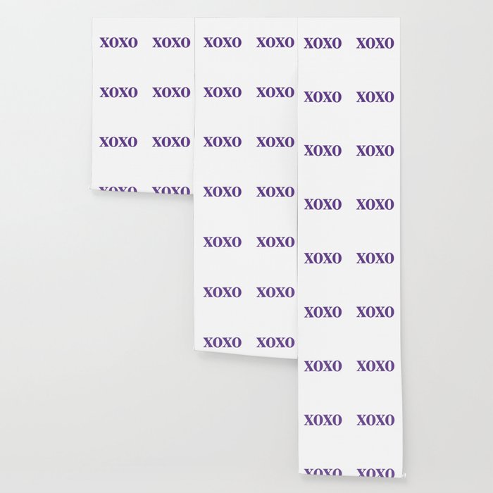 Purple Xoxo Wallpaper By Coolfunawesometime Society6
