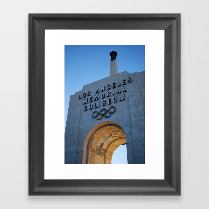 Los Angeles Coliseum Framed Art Print