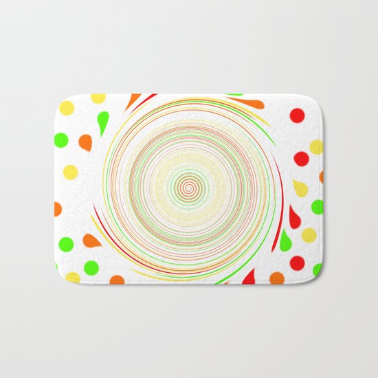 Paint Splatter Bath Mat