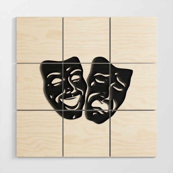 Wall Mural Comedy and Tragedy Theater Masks 