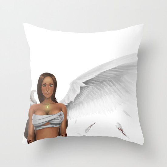 The angel of death Throw Pillow