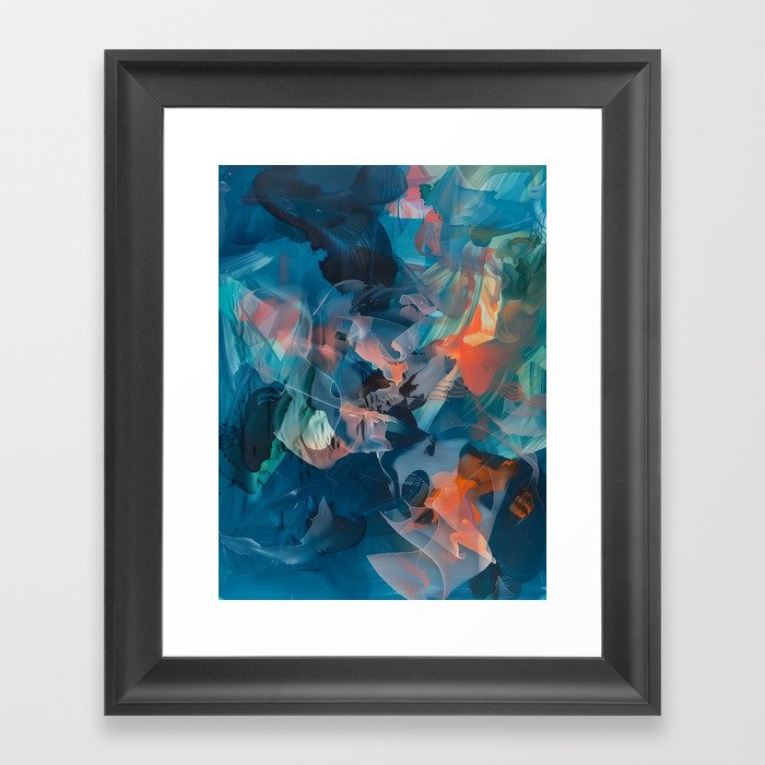 Blue Diamond Framed Art Print