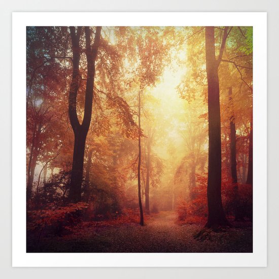 Red Space Art Print