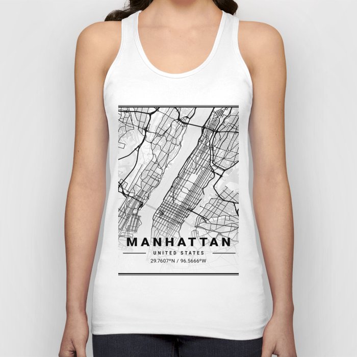 Manhattan tourist map Tank Top