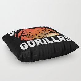 Save The Gorillas Floor Pillow