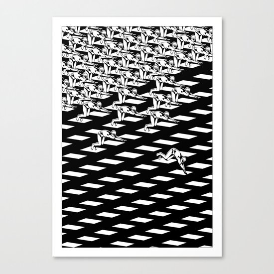 Swimmers Canvas Print