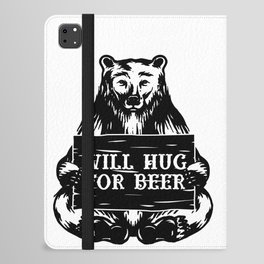 Will Hug For Beer Bear iPad Folio Case