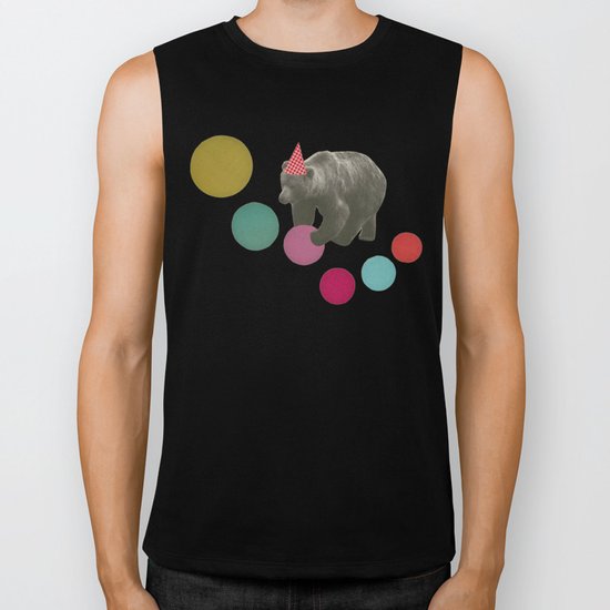 Birthday Bear Biker Tank