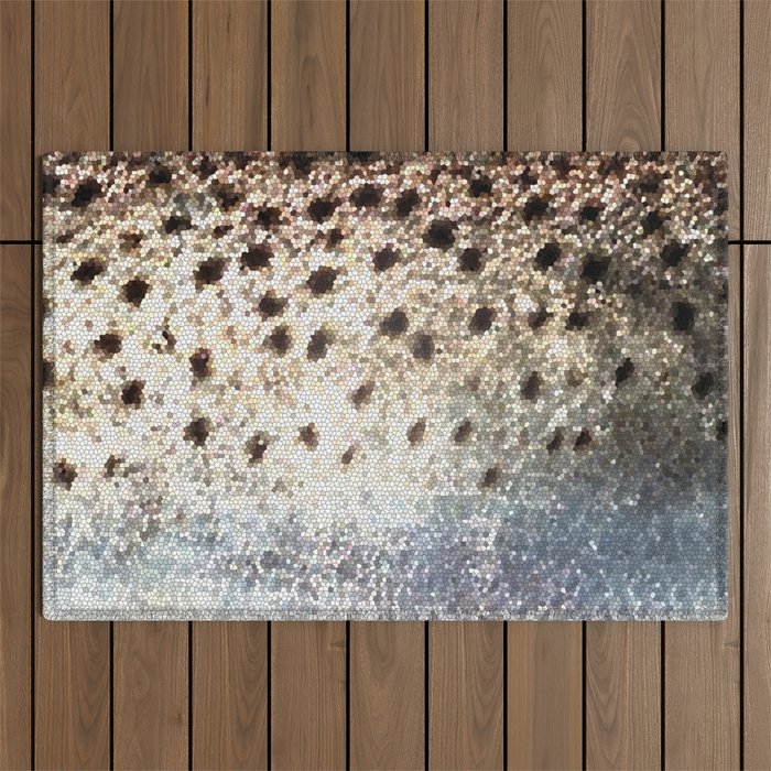 Trout Scales Outdoor Rug