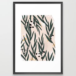Rustic Leaves Framed Art Print