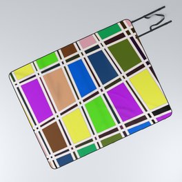 Abstract Multicolored Pattern Design Picnic Blanket
