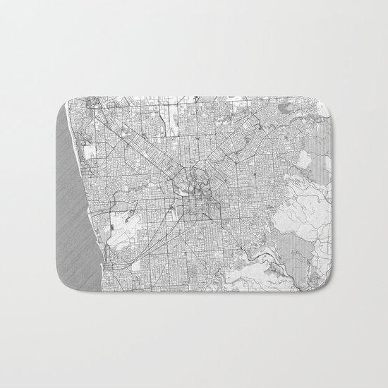 Adelaide Map Line Bath Mat