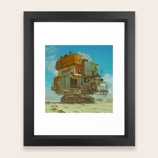 AMAZON MOBILE SITE 2091 (everyday 12.03.17) Framed Art Print by beeple | Society6