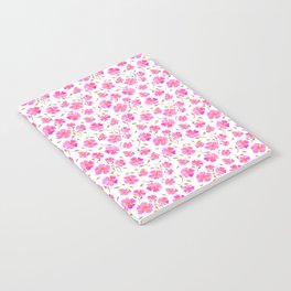Wild Roses in Hot Pink Notebook
