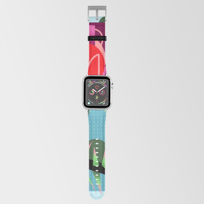 Abstract Rose Apple Watch Band