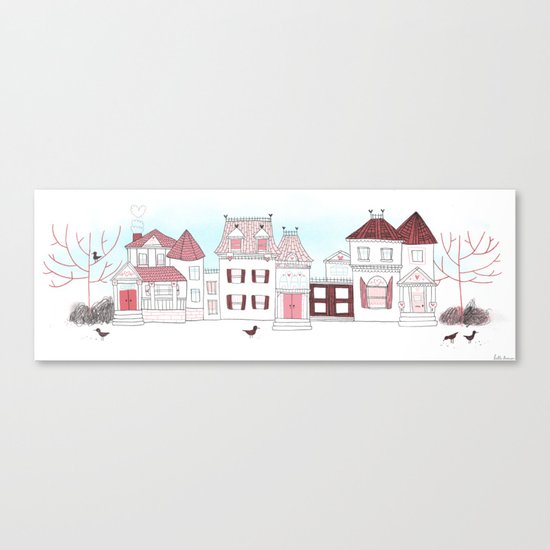 Victorian Houses Canvas Print