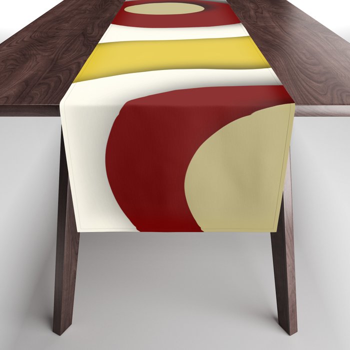 Geometric color mountain 15 Table Runner