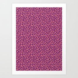 Purple & Pink Cheetah Print Art Print
