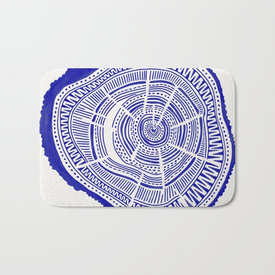 Ponderosa Pine – Navy Palette Bath Mat