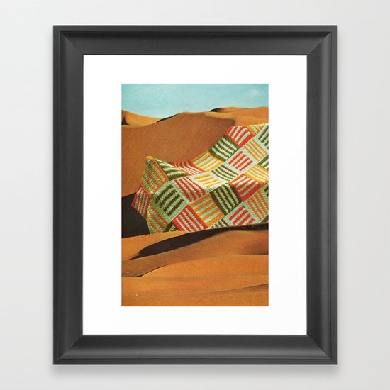 the shifting sands Framed Art Print