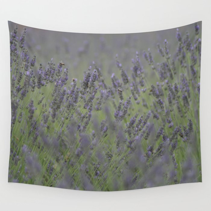 The Lavender Landscape Photograph Wall Tapestry
