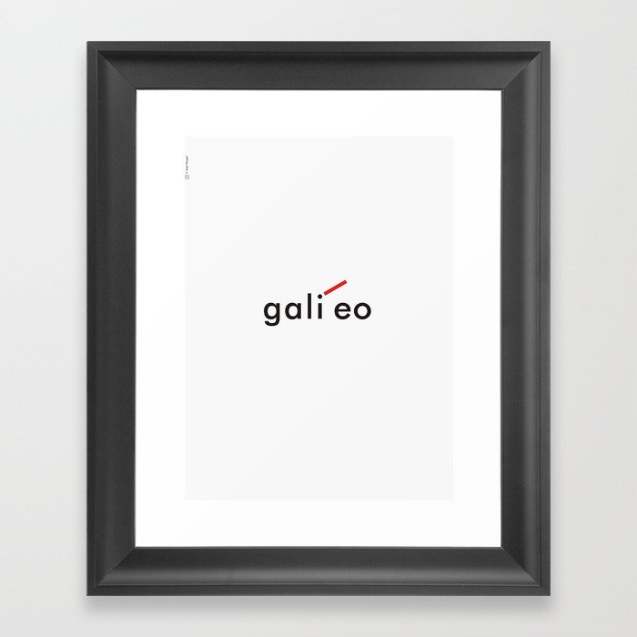Galileo Framed Art Print