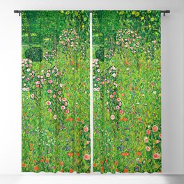 Gustav Klimt "Orchard With Roses" Blackout Curtain