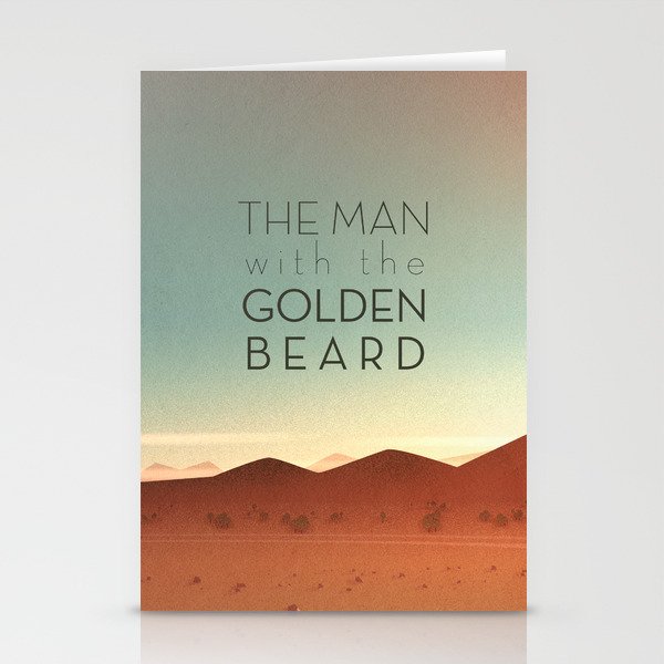 The Man with the Golden Beard Stationery Cards