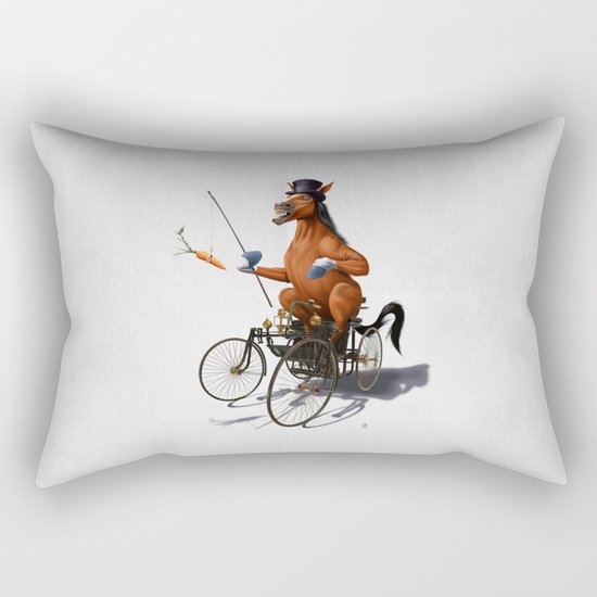 Horse Power (Wordless) Rectangular Pillow