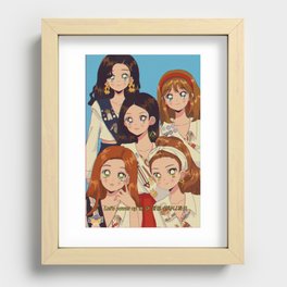 Girl Scouts Red Velvet Recessed Framed Print