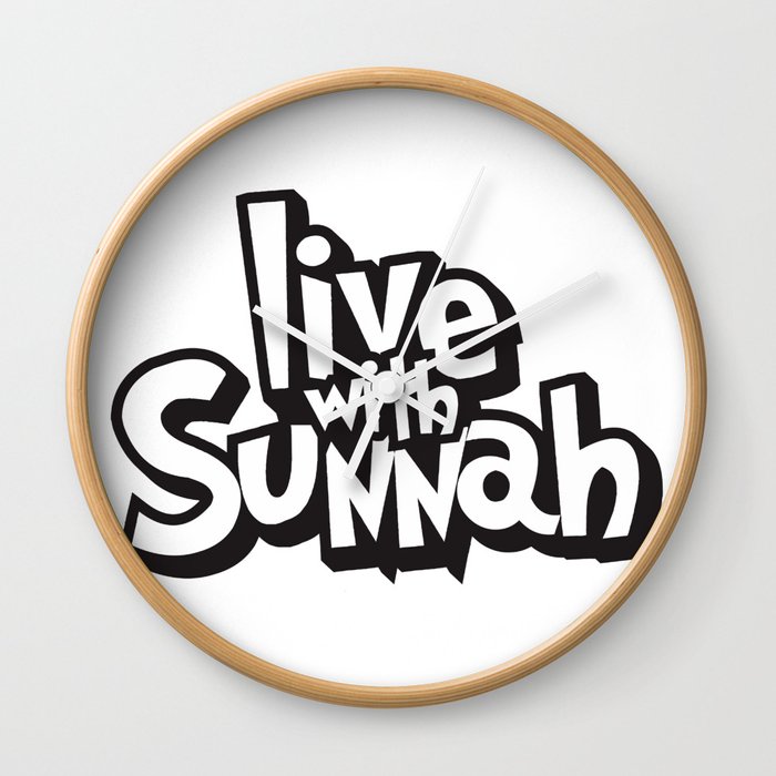 Live with Sunnah Wall Clock
