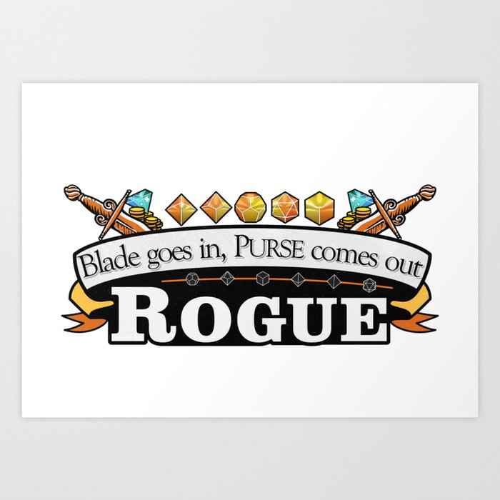 Download DnD class Rogue Art Print by shootingstar00 | Society6