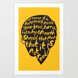 Inside Harrys Head Art Print