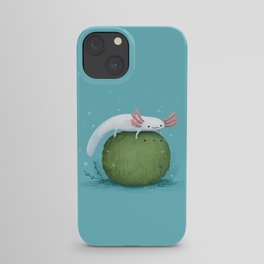 Axolotl on a Mossball iPhone Case