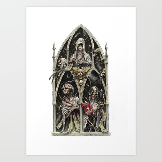 The Stygian Witches Art Print
