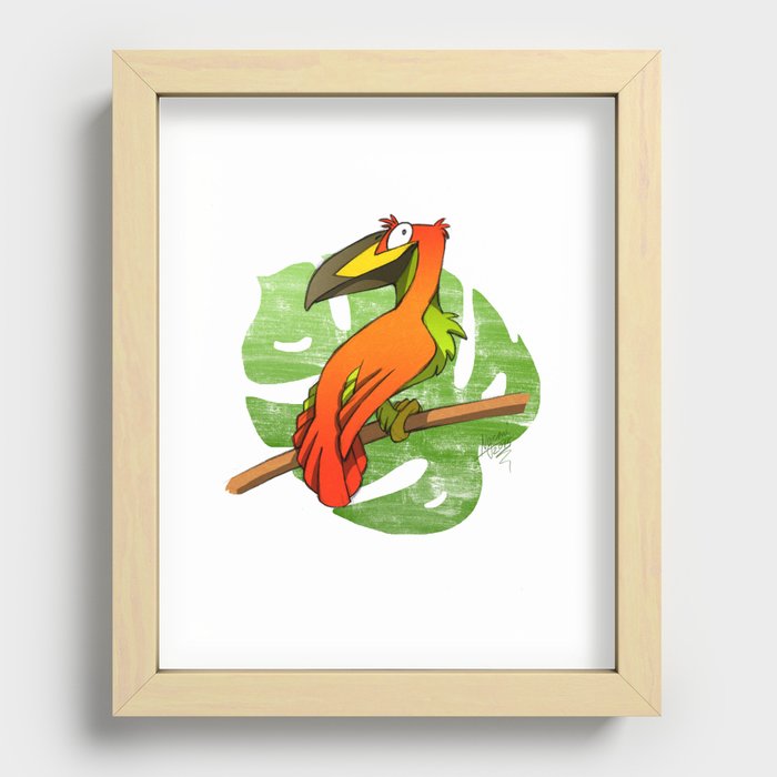 Papaguy Recessed Framed Print