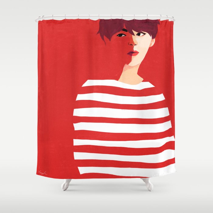 Study in Stripes II Shower Curtain