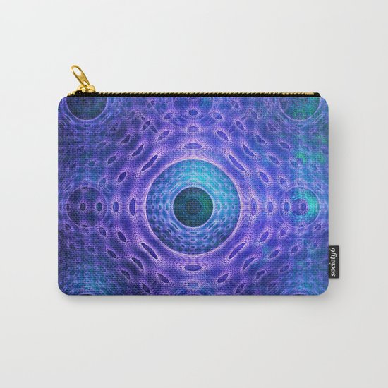 Groovy abstract with Circles and tribal patterns Carry-All Pouch