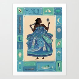 Celebration of Yemanja Art Print