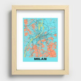 Milan city Recessed Framed Print