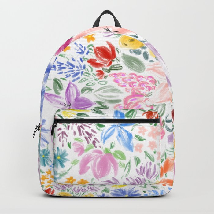 Floral Overflow Backpack