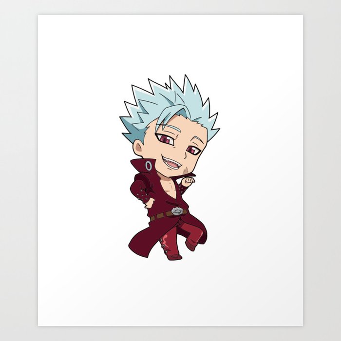 Seven Deadly Sins Ban Chibi Art Print