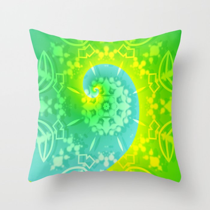Groovy Wave Throw Pillow