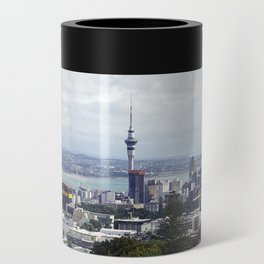 New Zealand Photography - Sky Tower Seen From  A Grassy Hill Can Cooler