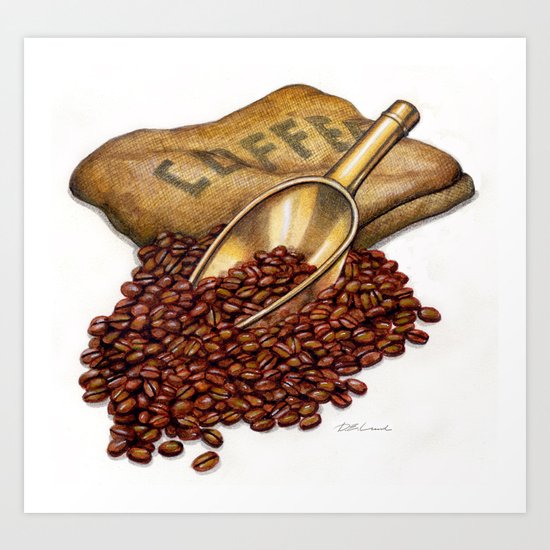 Coffee Art Print