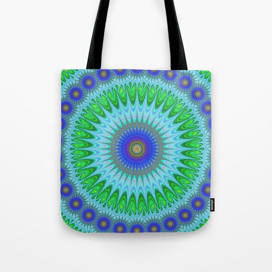 Happy star mandala Tote Bag