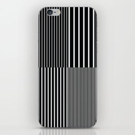 Stripes Pattern and Lines 4 in Monochrome iPhone Skin