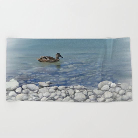 Clear water Beach Towel