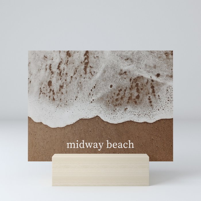 midway beach Mini Art Print