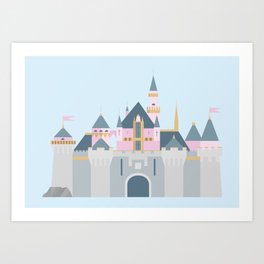 Sleeping Beauty's Castle Art Print